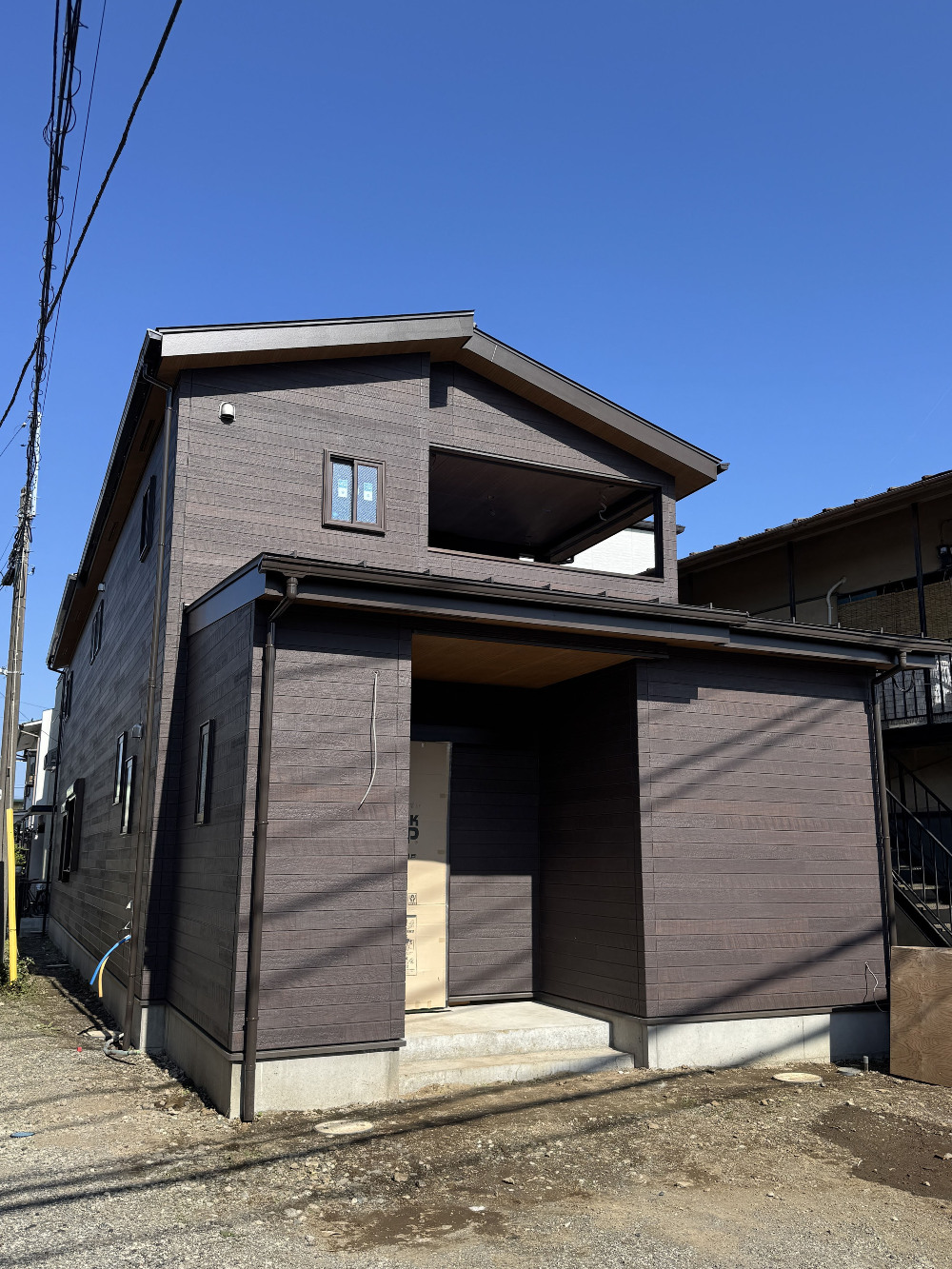 足場が解体されました。