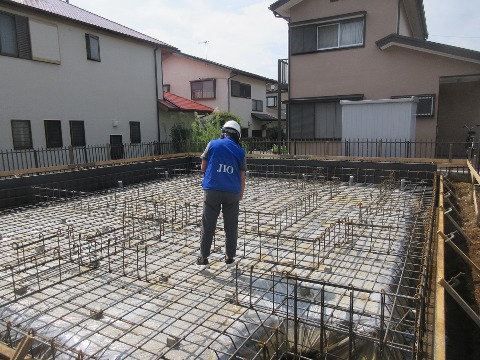 基礎配筋完了