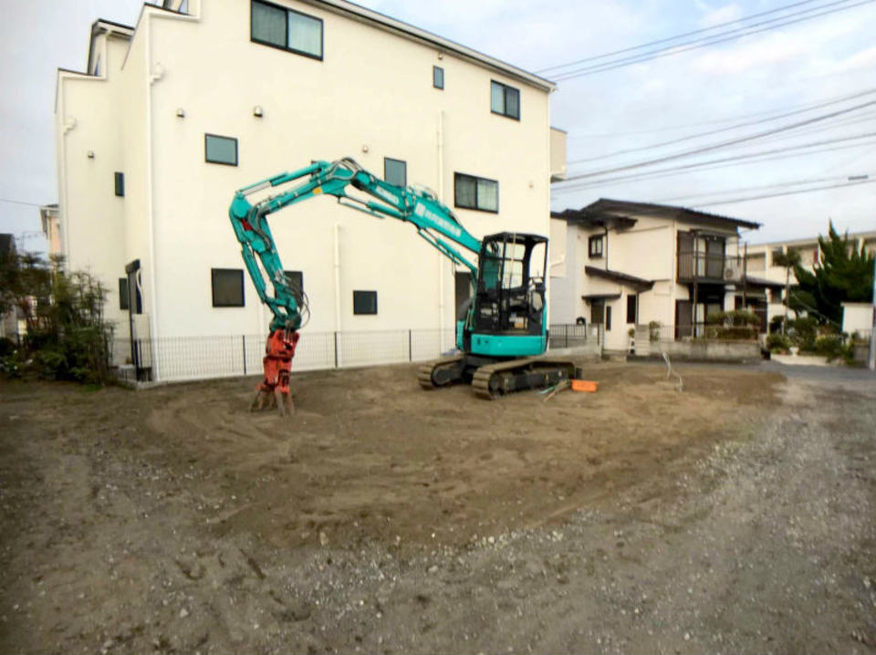 建物部分の解体が完了しました。