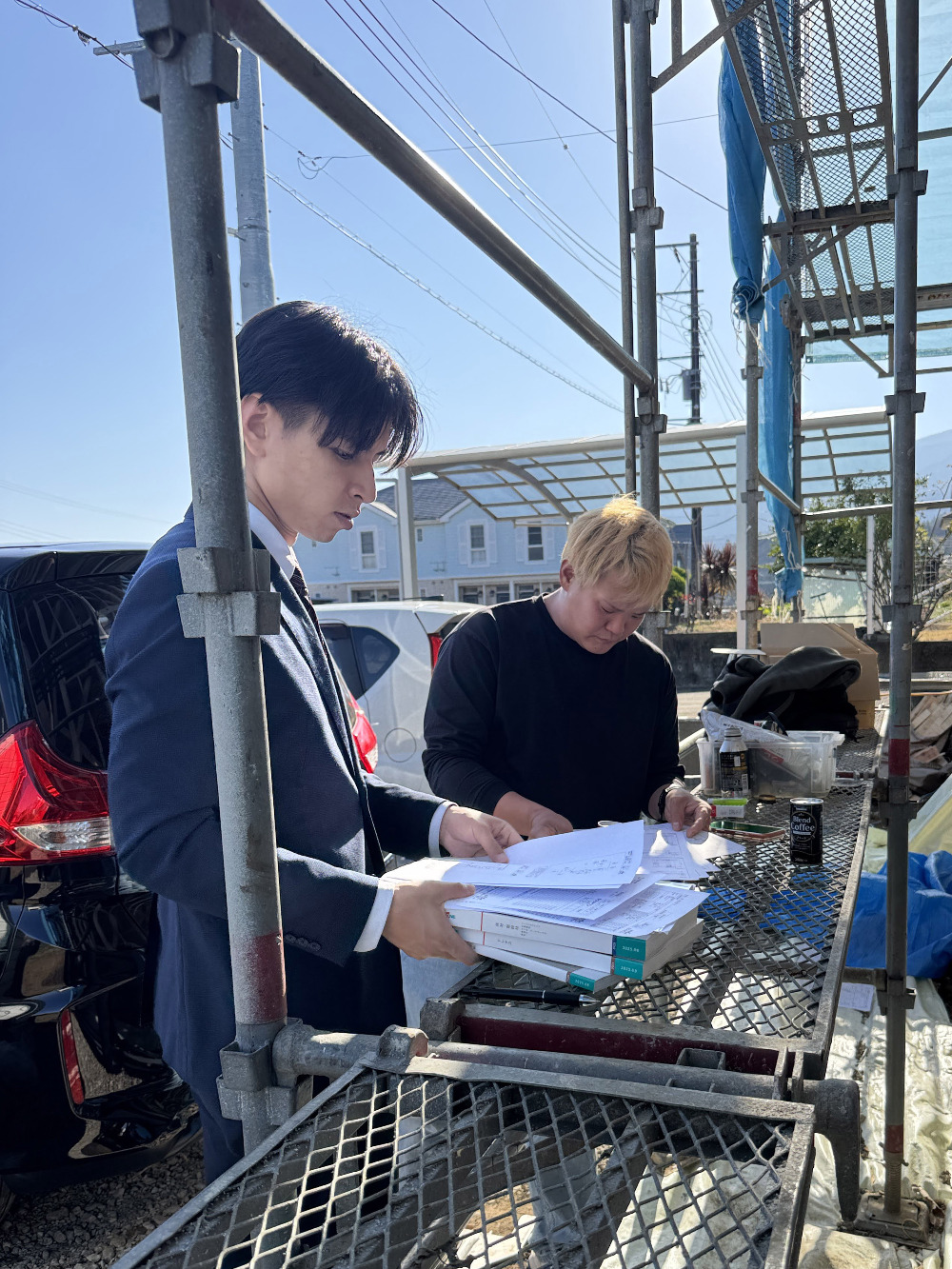 ウッドワンとの建材打合せ