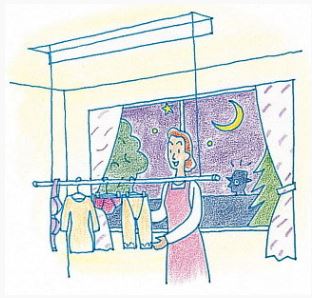 室内物干し
